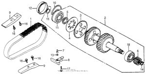 CB750 Основной вал