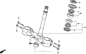 CR250R Траверса нижняя