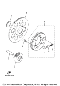 TTR110E Муфта стартера