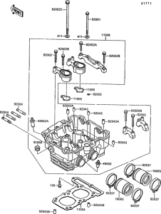 EX250 Головка цилиндров