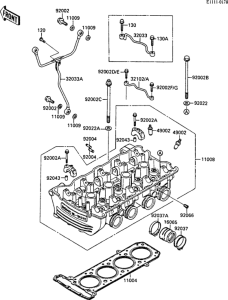 ZX1000 Головка цилиндров