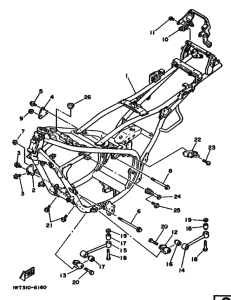 RZ350 RZ350U Frame comp
