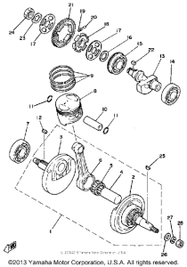 SR250H Crankshaft-piston