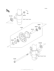 KX100 Переднее колесо