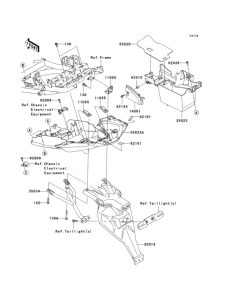 KLE650 Заднее крыло