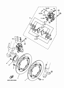 FJ09 Передний суппорт