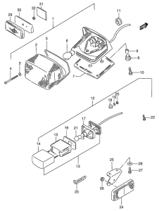 VS800 Задний комбинированный сигнал