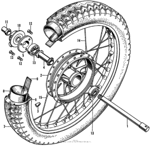 CL450 Переднее колесо