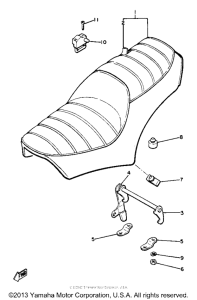 XJ650LH Сиденье