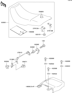 EX500 Сиденье