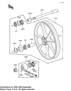 KZ1100 Front wheel / hub
