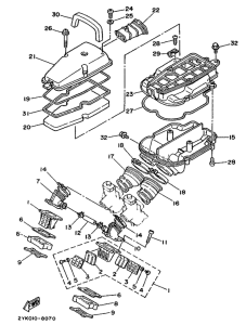TDR250 Впускная система