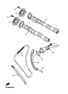 YZF-R6S Распределительный вал & chain
