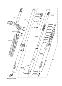 XT250 ﾌﾛﾝﾄﾌｵｰｸ