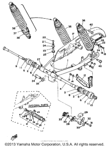 XT500H Задний рычаг подвески