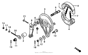 MB5 Задний тормоз