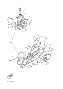 XQ125 Картер двигателя
