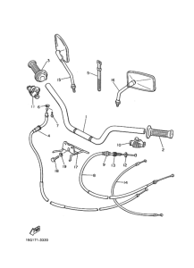 XS250 ｽﾃｱﾘﾝｸﾞﾊﾝﾄﾞﾙ.ｹ-ﾌﾞﾙ