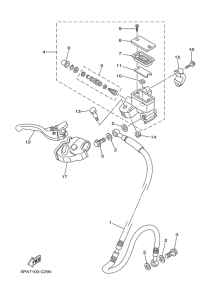 YZ85 Главный тормозной цилиндр