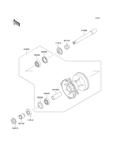  Переднее колесо