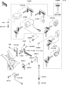 VN1500 Замок зажикания