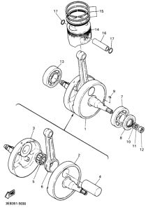 SR500 ｸﾗﾝｸｼﾔﾌﾄ.ﾋﾟｽﾄﾝ