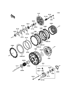 ZX1400 Сцепление