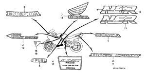 NSR125R Label read the manual