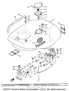 TZ750A Топливный бак