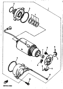 FJ1200 FJ1200A Стартерный мотор