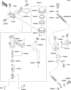 ZX1100 Задний торм цилиндр