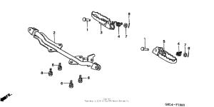 XR50R Подножки