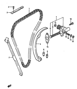 GSX750 Держатель направляющей