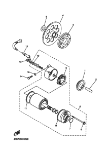 XVS650 Муфта стартера