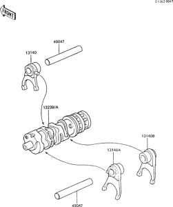 AR50 Валы и вилки переключения передач