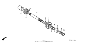 XR80R Кик стартер