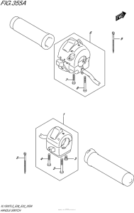 VL1500T Рулевые переключатели