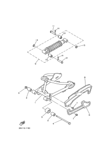 PW80 Rear arm. suspension