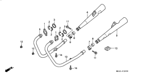 XBR500 Глушитель