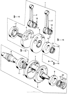 SL175 Коленвал
