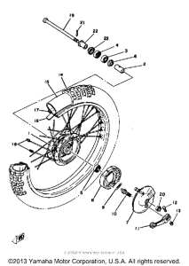 YZ60H Переднее колесо