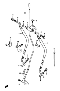 GSF1200S (ABS) Передние тормозные трубки