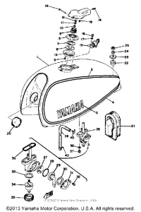 DT250A Топливный бак