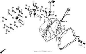 XR200 Крышка картера правая