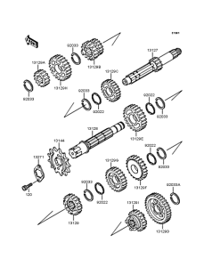 KDX125 Трансмиссия