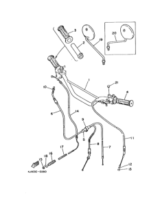 MR50 ｽﾃｱﾘﾝｸﾞﾊﾝﾄﾞﾙ. ｹｰﾌﾞﾙ