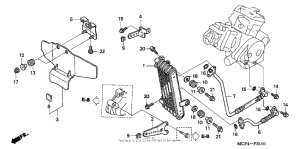 RVT1000R Oil cooler ('02-'05)