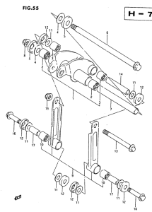 DR500 Втулки заднего рычага