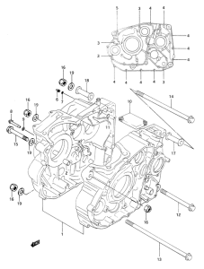 DR650 Картер двигателя