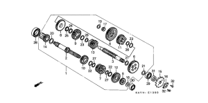 NX125 Трансмиссия